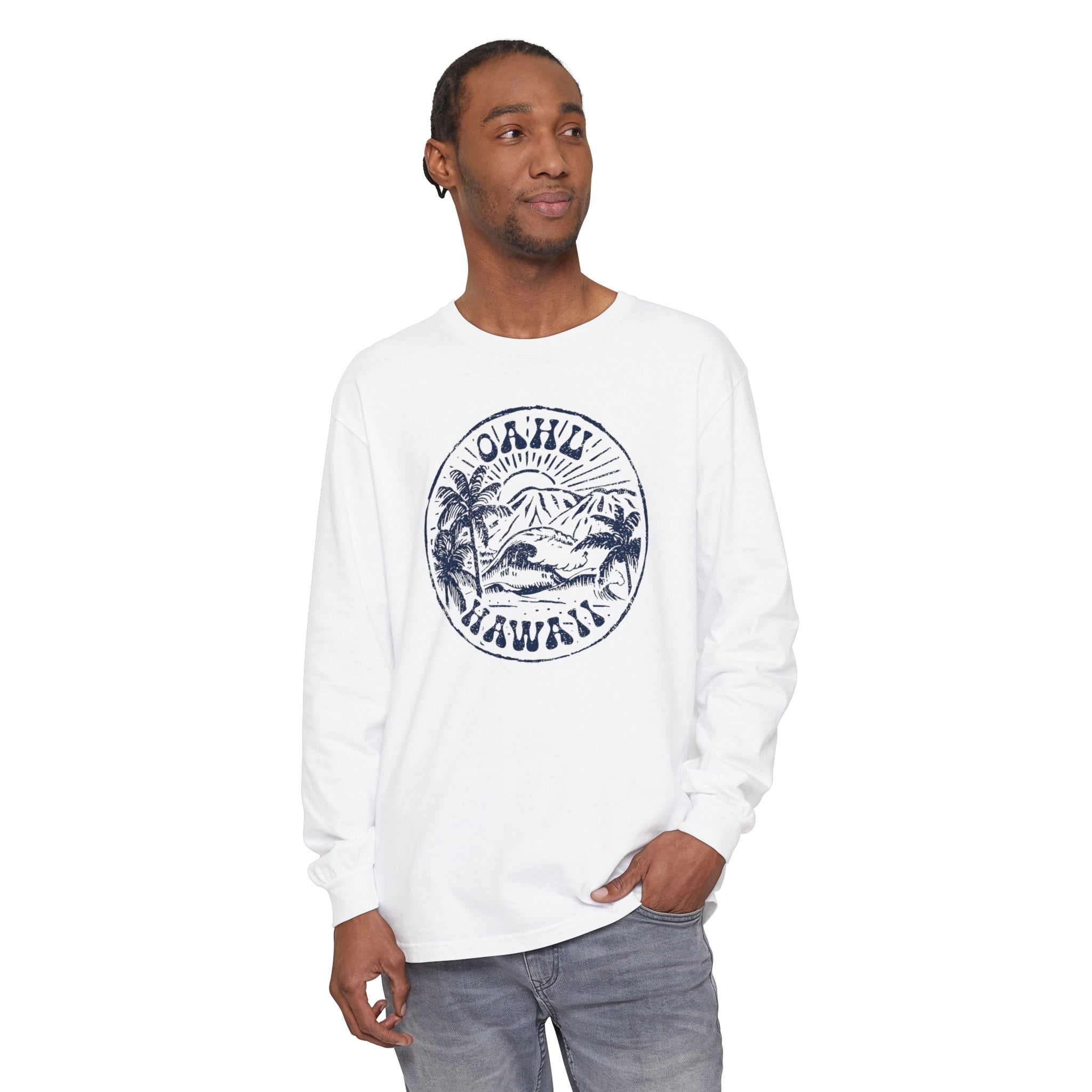 Oahu Comfort Colors Long Sleeve Shirt