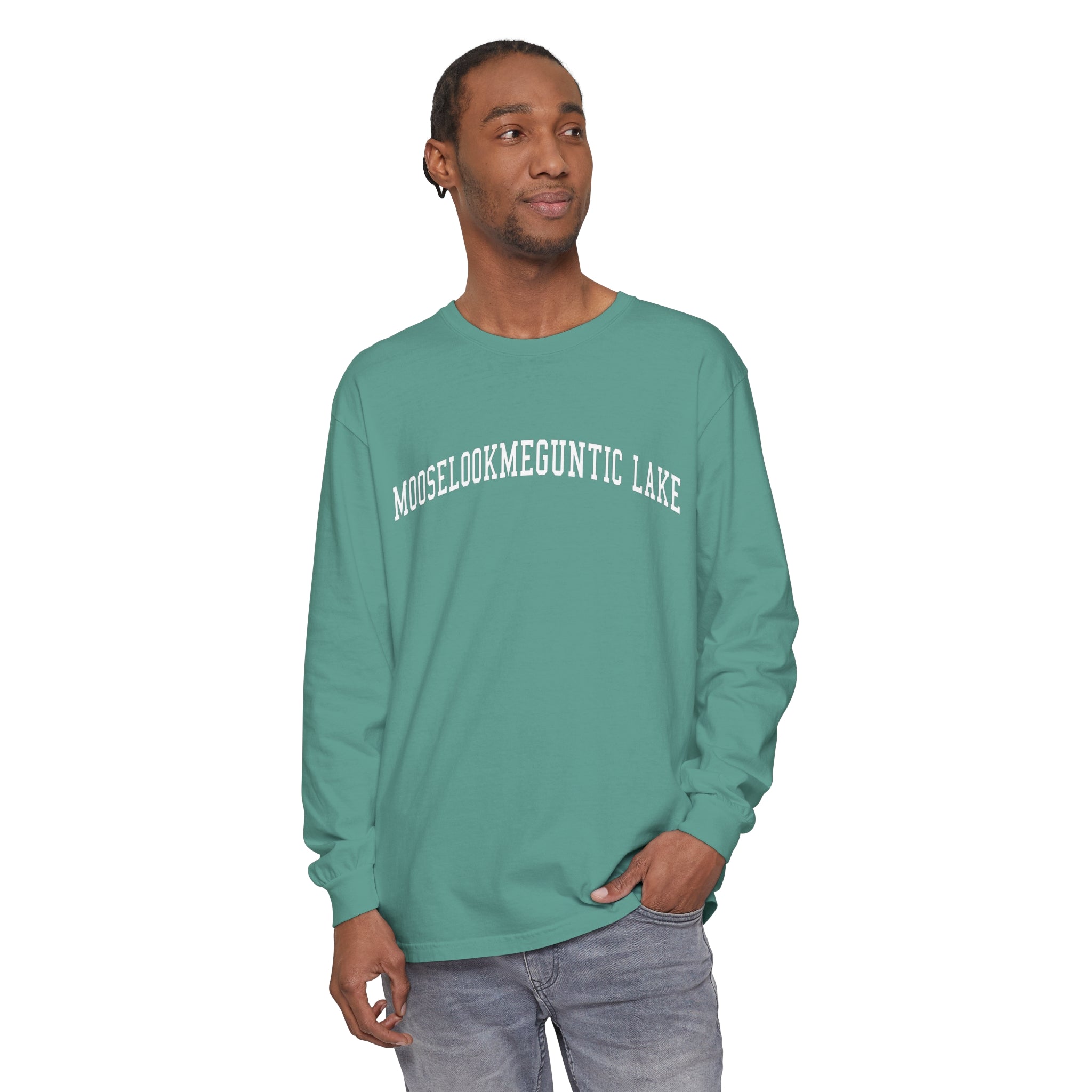 Mooselookmeguntic Lake Comfort Colors Long Sleeve Shirt - 0