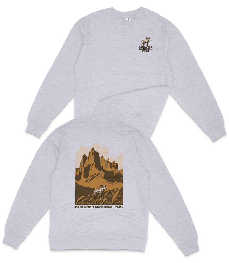 Badlands National Park South Dakota Crewneck Sweatshirt