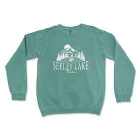 a sweatshirt with the words seeley lake on it