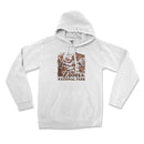 a white hoodie with a picture of the arizona national park