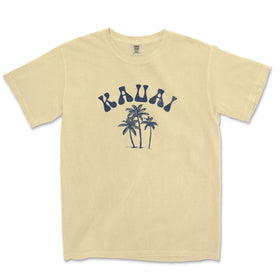 a t - shirt with a palm tree and the word kaua on it