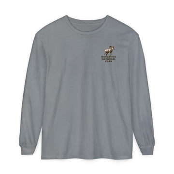 Buy grey Unisex Garment-dyed Long Sleeve T-Shirt