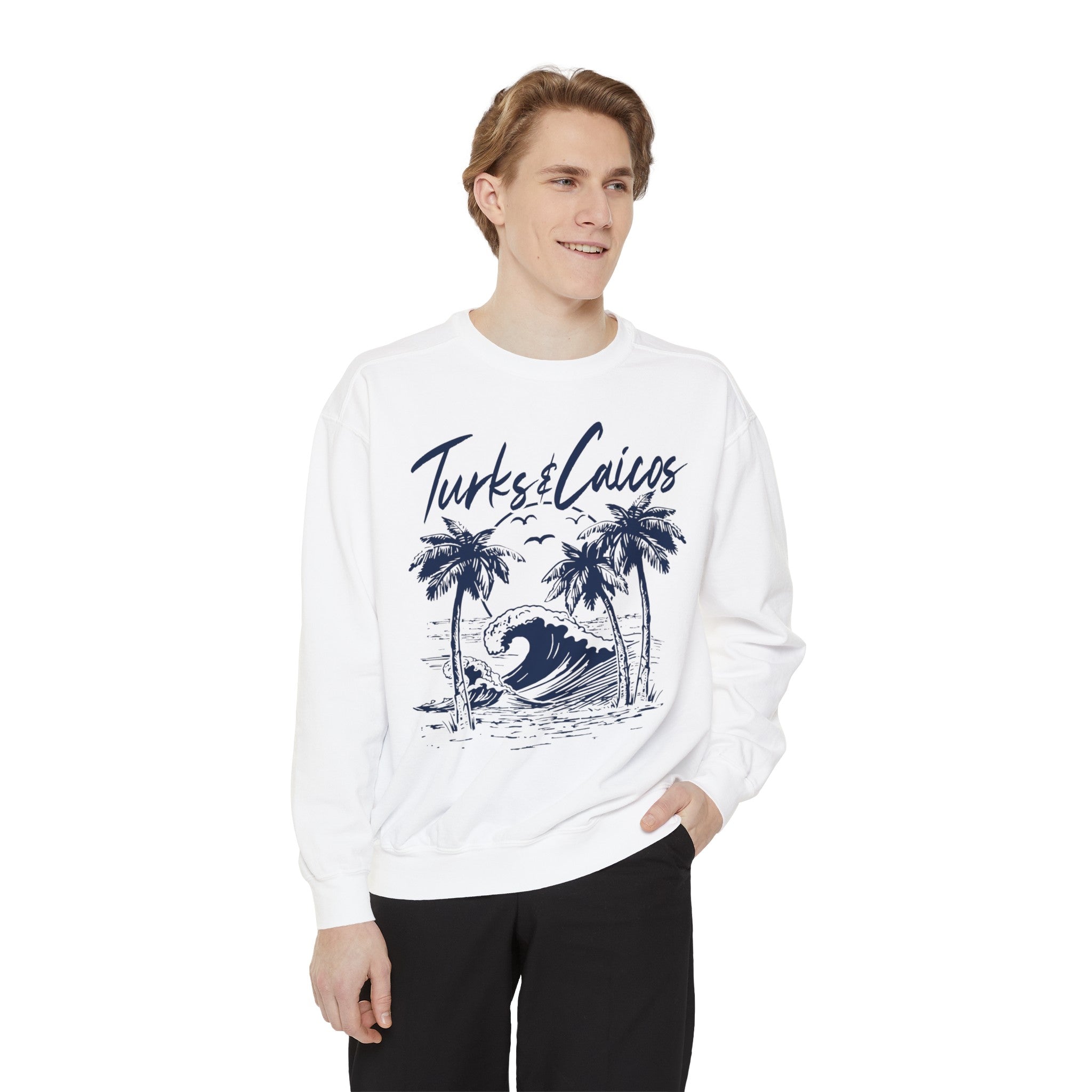 Turks & Caicos Comfort Colors Crewneck Sweatshirt - 0
