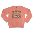 a pink sweatshirt with the words canyonlands national park on it
