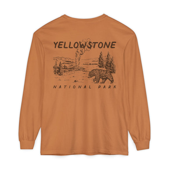 Unisex Garment-dyed Long Sleeve T-Shirt