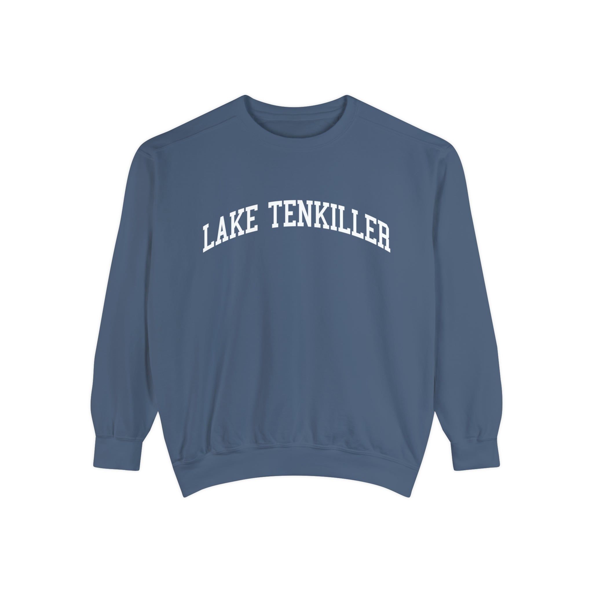 Buy denim Lake Tenkiller Oklahoma Comfort Colors Crewneck Sweatshirt
