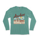 a women's long sleeve shirt with the words arches national park on it