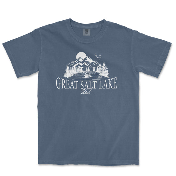 a blue t - shirt that says great salt lake