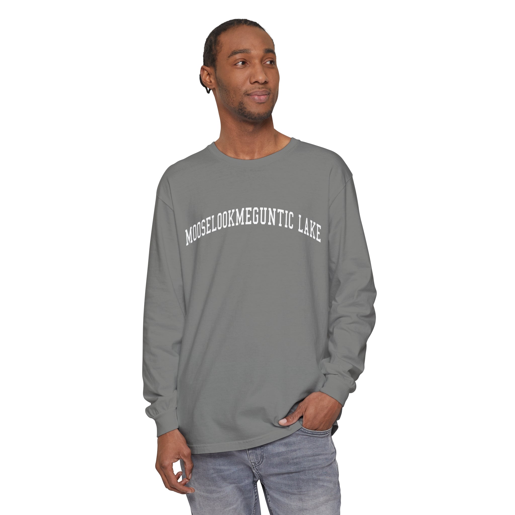 Mooselookmeguntic Lake Comfort Colors Long Sleeve Shirt