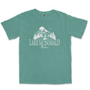 a lake mcdonald t - shirt with the words lake mcdonald on it