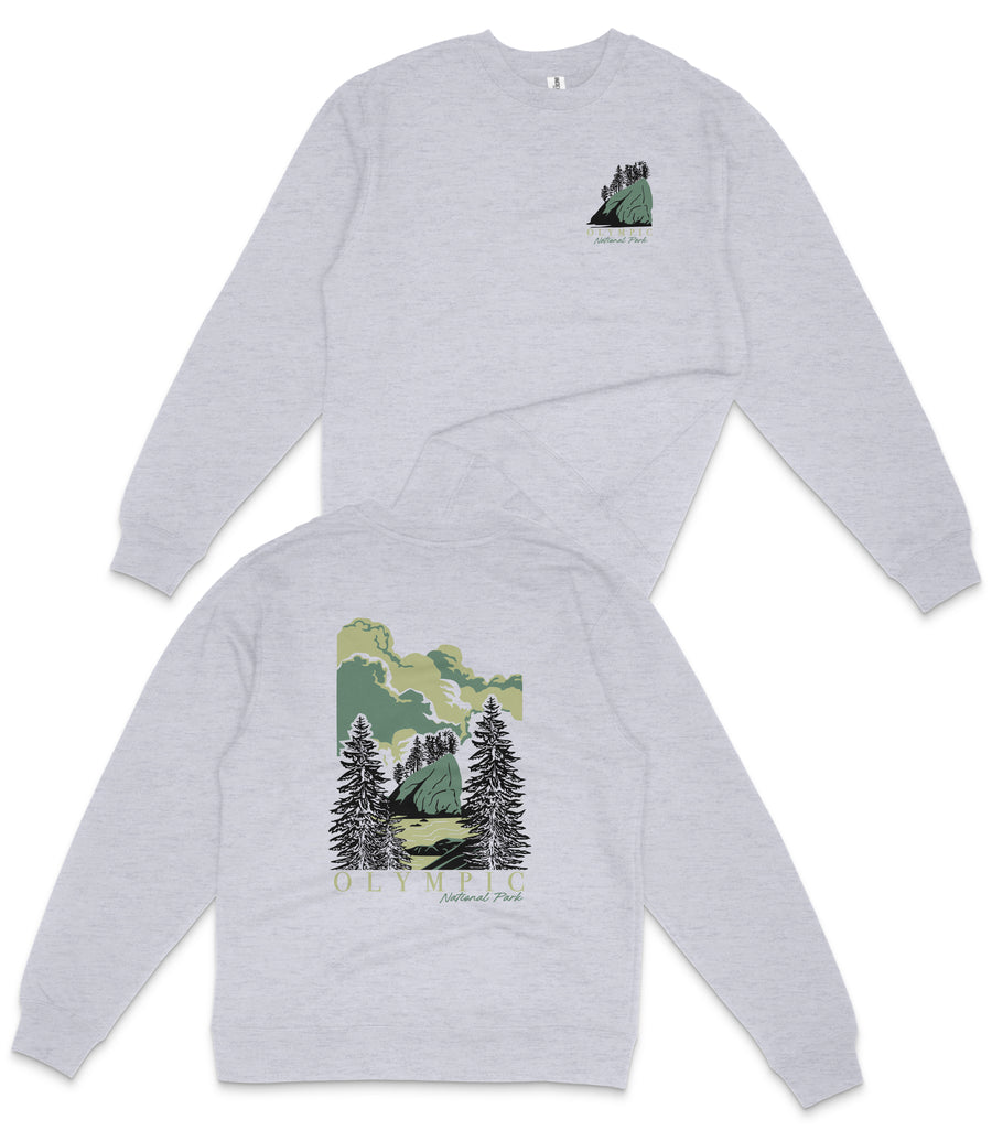 Olympic National Park Washington Crewneck Sweatshirt
