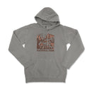 a gray hoodie with the arizona national park on it