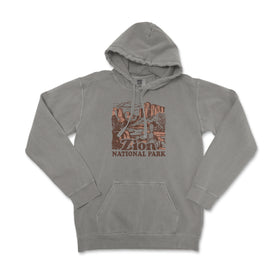 a gray hoodie with the arizona national park on it