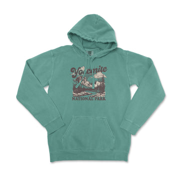 a green sweatshirt with the words yellowstone on it