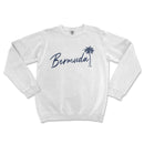 a white sweatshirt with the word bernunda on it