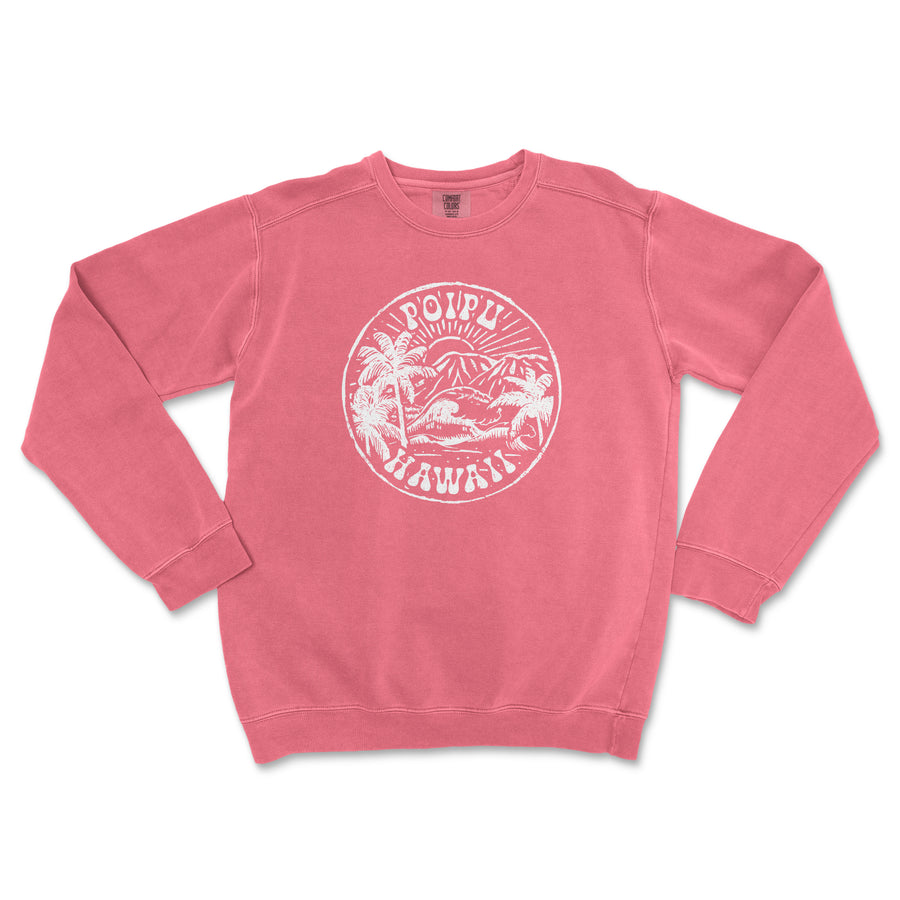 Poipu Comfort Colors Crewneck Sweatshirt