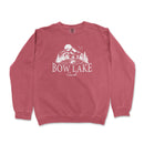 a red sweatshirt with the words bow lake on it