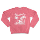 a pink sweatshirt with the words barbados on it