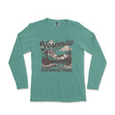 a women's long sleeve shirt with the slogan yosemite national park