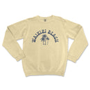 a white sweatshirt with a palm tree on it