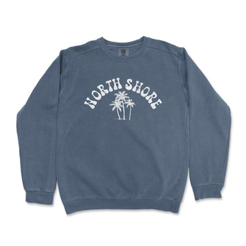 a sweatshirt with the words north shore printed on it