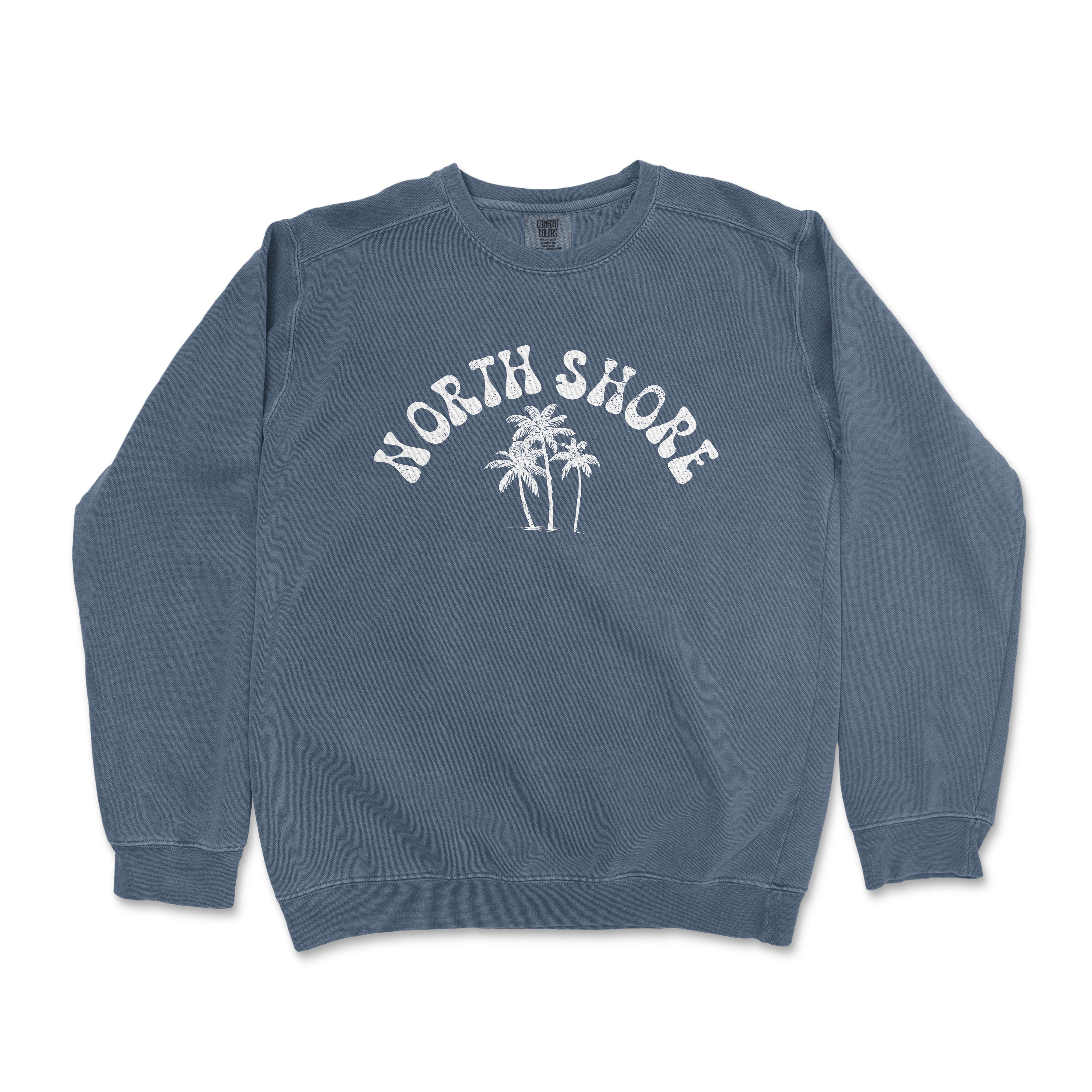 a sweatshirt with the words north shore printed on it
