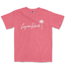 a pink t - shirt with a palm tree and the word cayena island