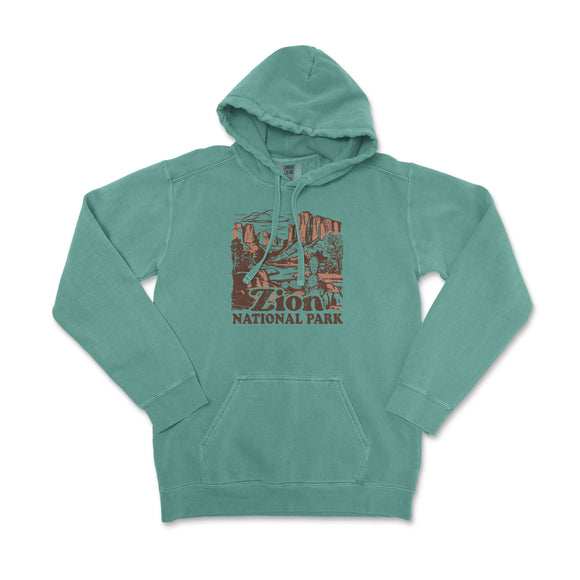 a green hoodie that says arizona national park