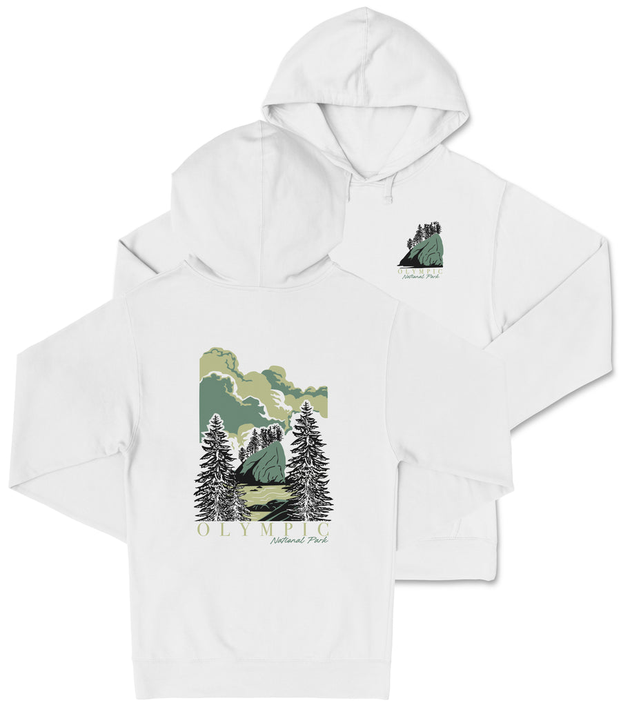 Olympic National Park Washington Hooded Sweatshirt