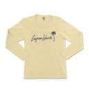 a women's long - sleeved shirt with a palm tree and the word