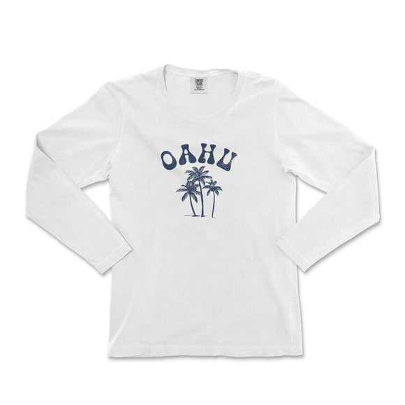 a white long sleeve shirt with the word idaho on it