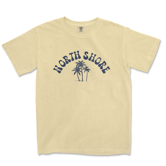 a t - shirt with a palm tree and the words rock'n'roll