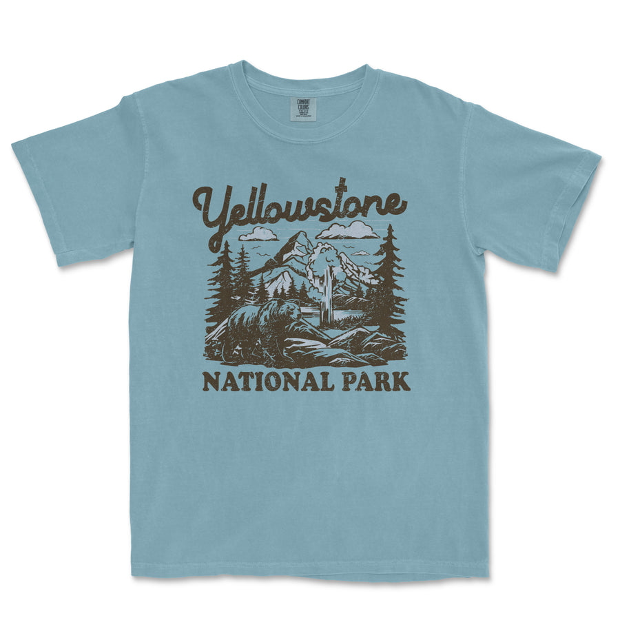 Yellowstone National Park Comfort Colors T-Shirt Distressed Design