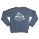 a blue sweatshirt with the words great basin on it