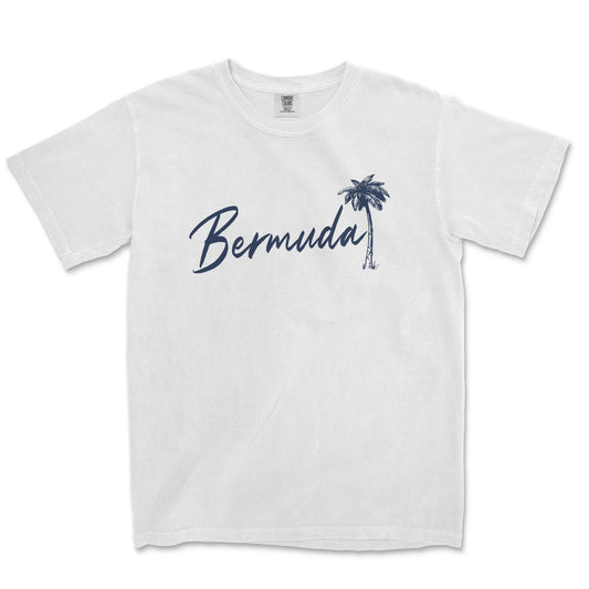 a white t - shirt with a palm tree on it