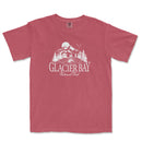 a red t - shirt with the words glacier bay on it
