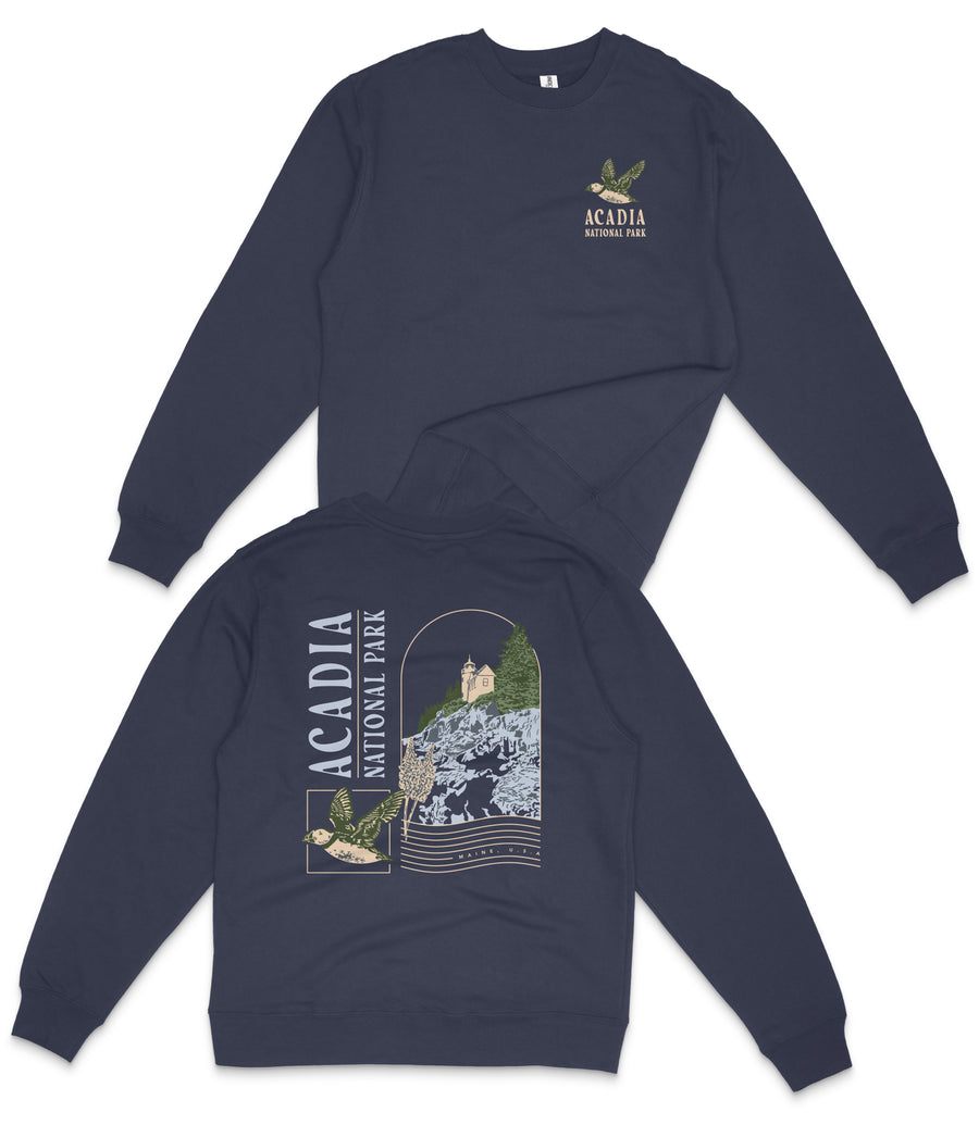 Acadia National Park Maine Crewneck Sweatshirt