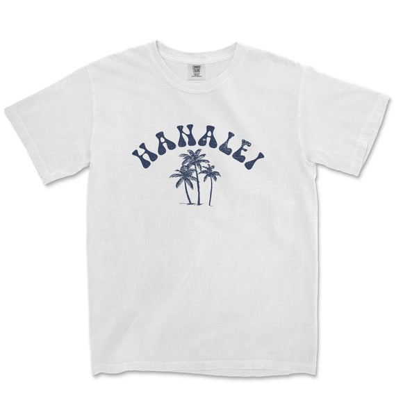 a white t - shirt with a palm tree on it