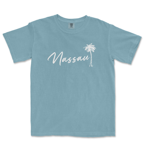a blue t - shirt with the word massau written in white