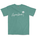 a green t - shirt with the word cayena island on it