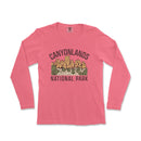 a pink shirt with the words canyonlands national park on it