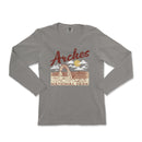 a women's long sleeve shirt with the words arches national park on it