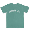 a green t - shirt with the word, cannegie lake on it
