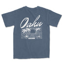 a blue t - shirt with the words dahy on it