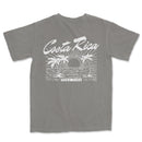 a gray t - shirt with the words costa rica on it