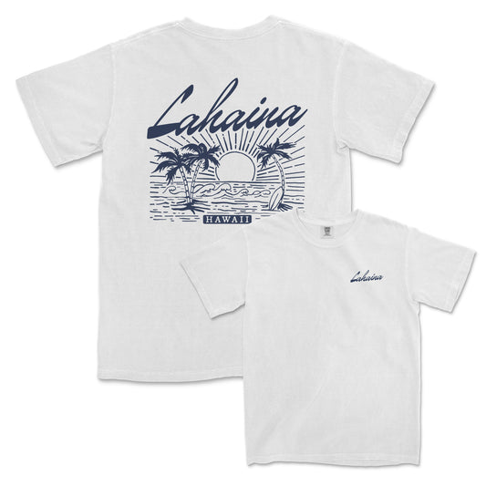 a white t - shirt with the words lahaia on it