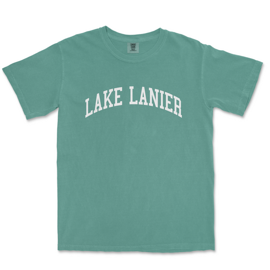 a green shirt with the words lake laner on it