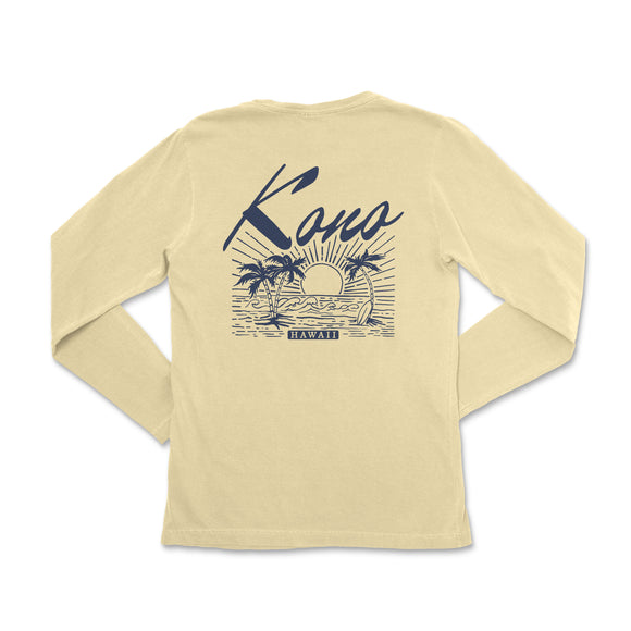 a women's long sleeve shirt with the words kaua on it