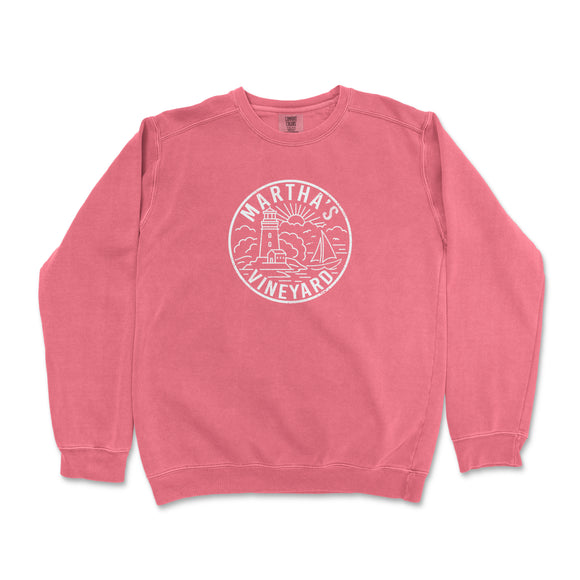 Martha's Vineyard Massachusetts Comfort Colors Crewneck Sweatshirt